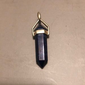 Dark blue crystal pendant (azurite)